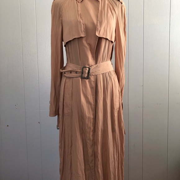 BCBG Jackets & Blazers - BCBG Pale Pink Trench Coat